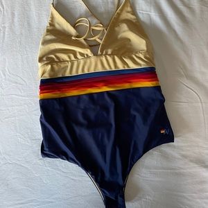 Aviator Nation one piece swimsuit ROCKER MERMAID